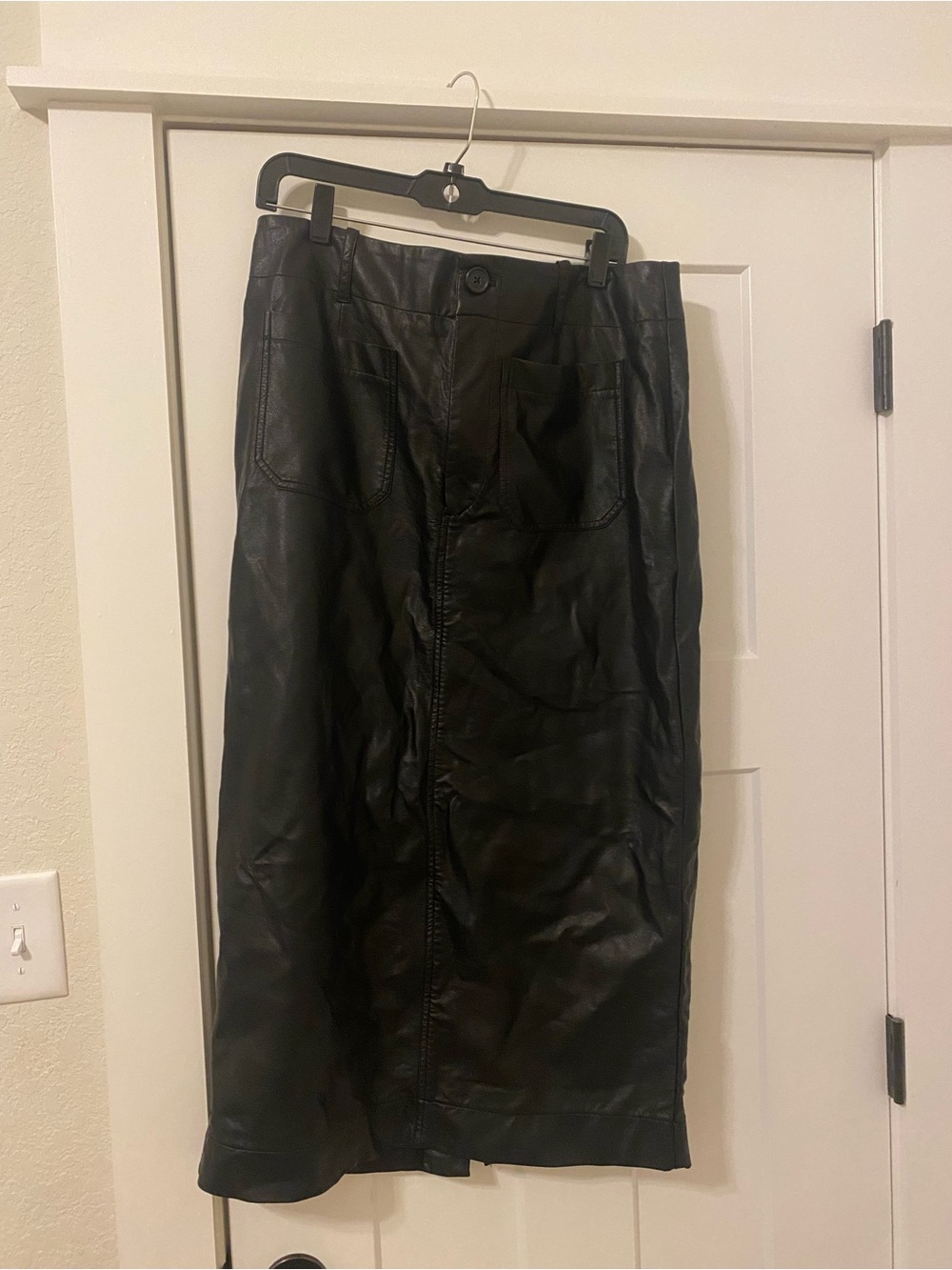 Anthropologie Maeve Faux Leather Colette Maxi Skirt - Picture 2 of 5